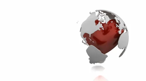 Rotating globe with pulsing heart inside Stock Footage 989678