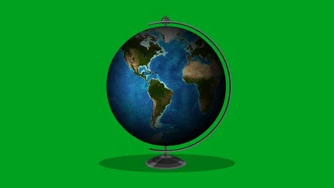 Rotating Globe on table Video stock 107587547