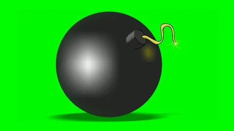 ROTATING GLOBE TURNS A BOMB Video stock 86167651