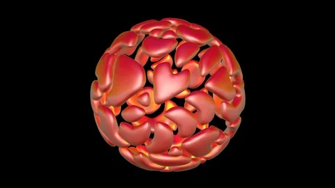 Rotating glowing orb .  Looping 3d animation. Black and white alpha matte Stock Footage 99918809