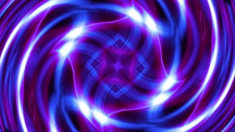 Rotating glowing patterns Stock Footage 86338319