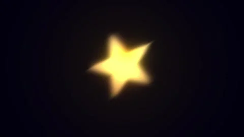 Rotating glowing star animation on black background. Stock Footage 303739338