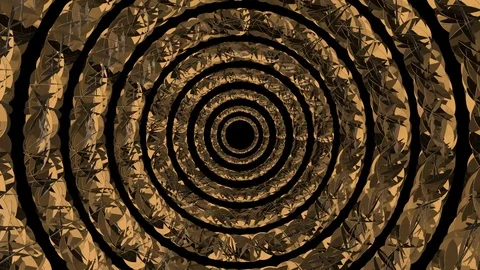 Rotating Gold Plates Video stock 98587613