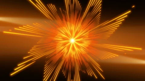 Rotating gold shape and light, abstract background, loop Stock Footage 153879012