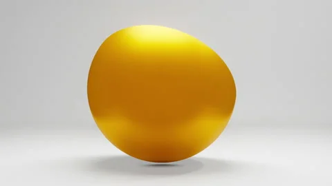 Rotating golden bowls containing a silver core Stock Footage 157324867
