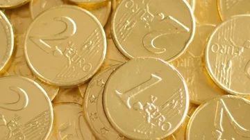Rotating golden coins Stock Footage 85961799