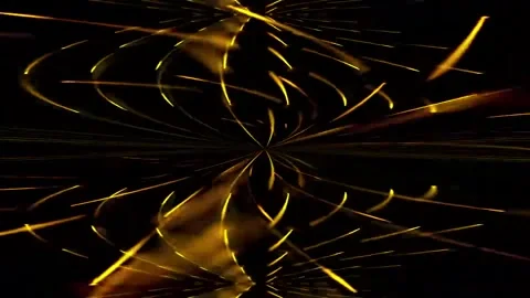 Rotating golden lights loop shape background Stock-Footage 253426211