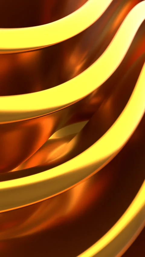 Rotating golden lines texture Stock Footage 292006616