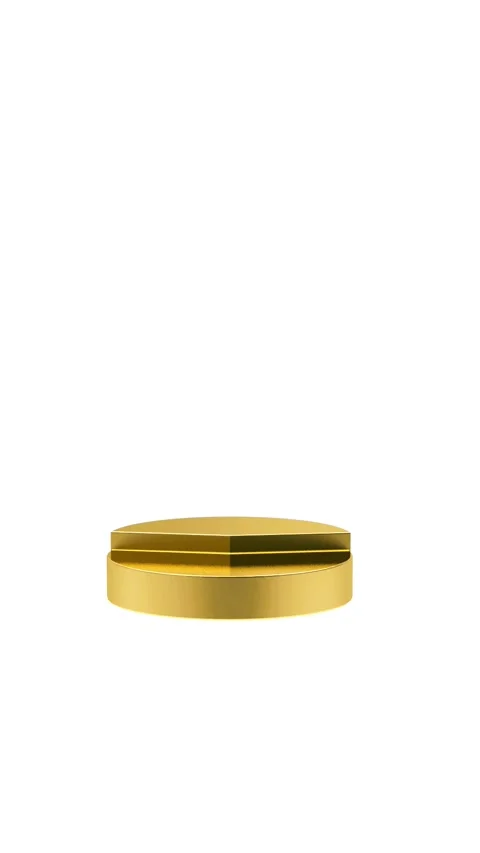 Rotating golden pie chart in 3D animation. Stock Footage 336567358