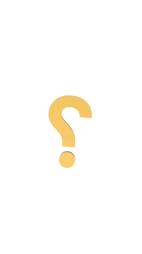 Rotating golden question mark, 3D animation 스톡 동영상 337061808