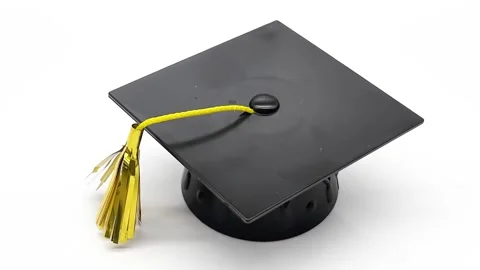 Rotating Grad Cap Stock Footage 247080227
