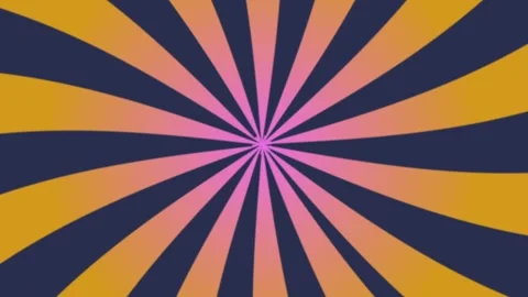 Rotating gradient yellow sunburst animation on blue background Stock Footage 325736641