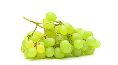 Rotating grape fruit isolated on white loop 動画素材 64460426