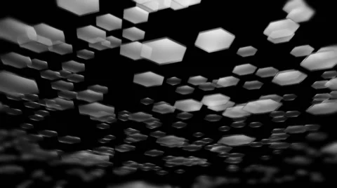 Rotating gray hexagon Stock Footage 46978828