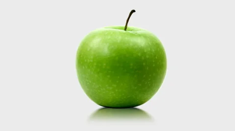 Rotating green apple Video stock 3625584