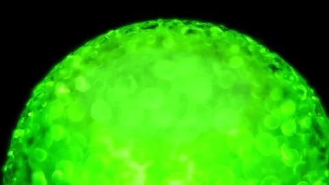 Rotating Green Ball of Orbs Stock Footage 70341007