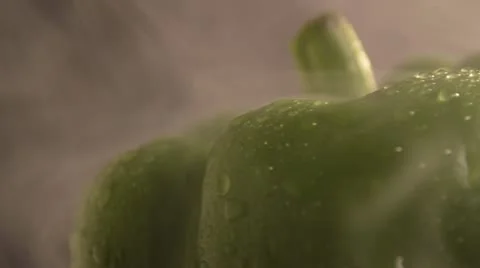 Rotating Green Pepper Stock Footage 22010005