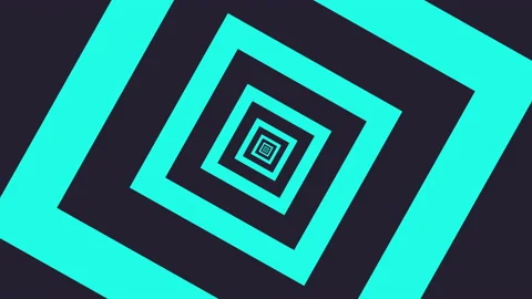 Rotating Green Squares Seamless Background Loop Stock Footage 184441174