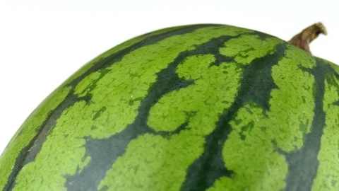 Rotating Green Watermelon Close-Up Stock Footage 90822217