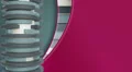 Rotating grey circles with purple background, loop HD Footage