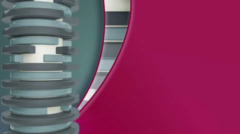 Rotating grey circles with purple background, loop Vídeo Stock 37165513