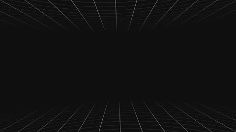 Rotating grid on a black background, Stock Footage 233354786