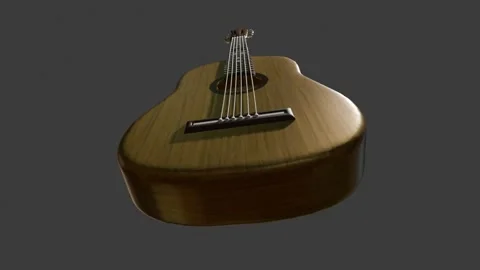 Rotating Guitar – 3D Showcase 스톡 동영상 327649743