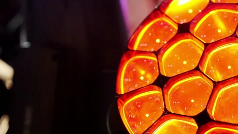 Rotating heads of disco floodlights. Stock Footage 163370918