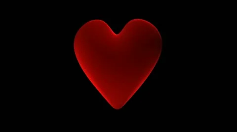 Rotating heart Stock Footage 10894628