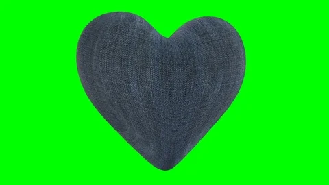 Rotating heart of jeans Stock Footage 85033034