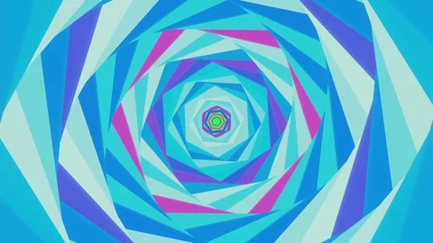 Rotating Hexagon Wormhole Greenscreen Title Intro Motion Graphics Background Stock Footage 221518647