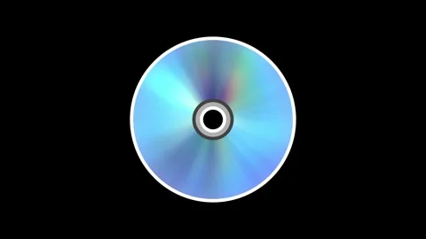 Rotating Holographic Disc Animation Stock Footage 346803826