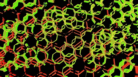 Rotating Honeycombs Stock Footage 128439492