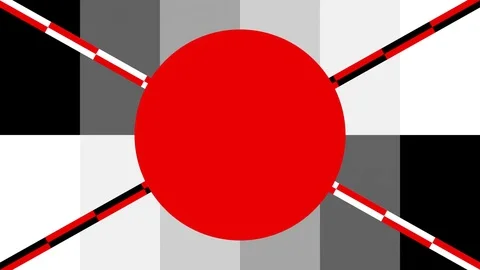 Rotating hue animation SEAMLESS LOOP SIX SECONDS general test pattern Stock Footage 85253848
