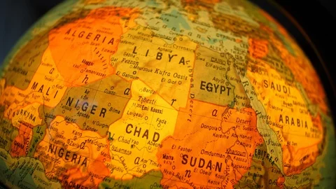 Rotating Illuminated World Globe Built-in LED Bulb. Educational Map. Mexico Stock Footage 113686530