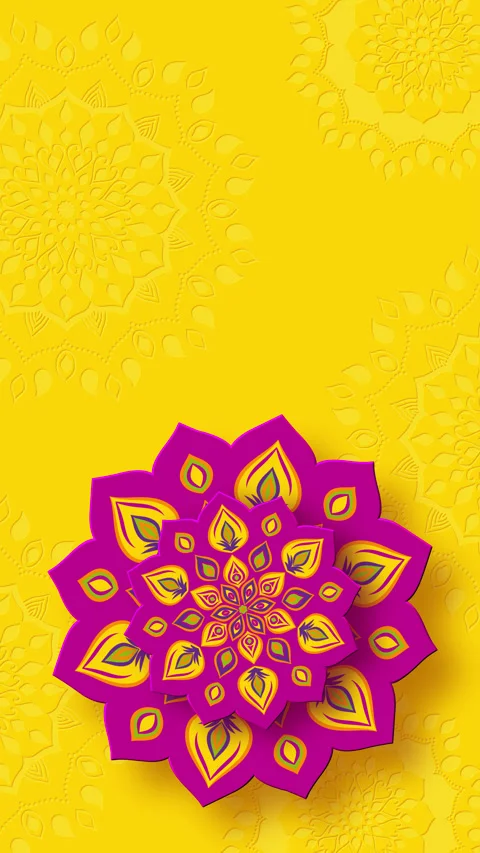 Rotating Indian Rangoli or Mandala for Diwali festival of lights. Stock Footage 307921856