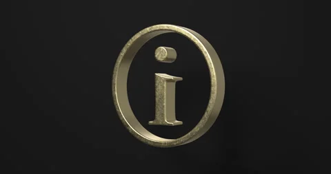 Rotating info symbol Stock Footage 276878813