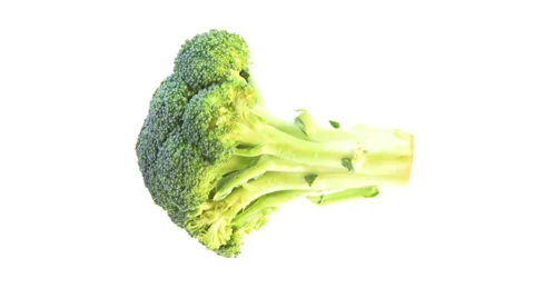 Rotating Isolated Broccoli HD Stock Footage 40713321