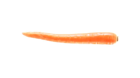 Rotating Isolated Carrot HD Stock Footage 40713224