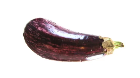 Rotating Isolated Eggplant HD Stock Footage 40713621