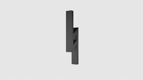 Rotating Isolated Overlay Musical Note Animation, on Alpha Channel, Loop 库存影片 318193948