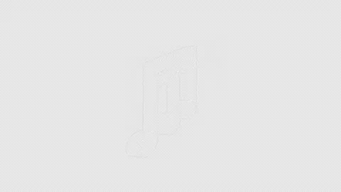 Rotating Isolated Overlay Musical Note Animation, Loop Vidéo 321440503