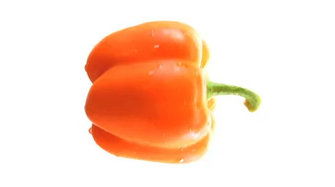 Rotating Isolated Red Pepper HD Video stock 40713791