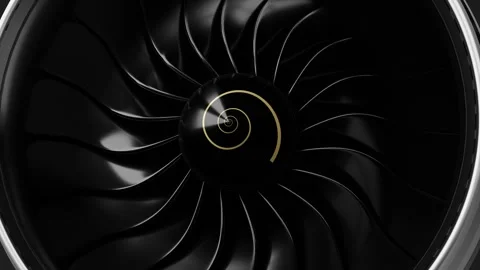 Jet Engine Blade Stock Footage ~ Royalty Free Stock Videos | Pond5