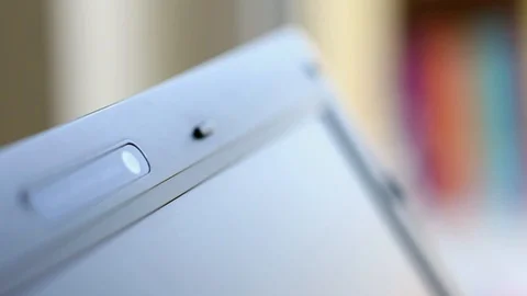 Rotating Laptop Webcam Lid Stock Footage 89795001