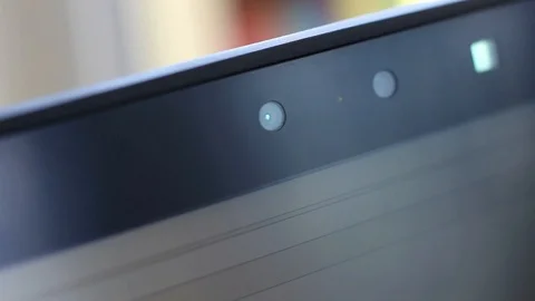 Rotating Laptop Webcam Lid Stock Footage 89795017