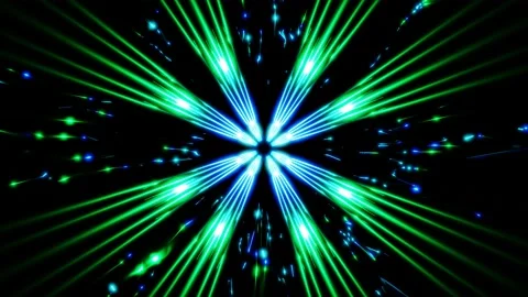 Rotating laser streaks in outer space vj loop background Stock Footage 231514317