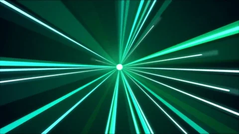 Rotating Light Beams Animation - Loop Turquoise 스톡 동영상 77167312
