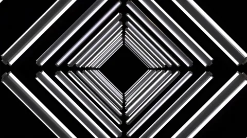 Rotating lights tunnel Consecrated square tunnel with lights Stock Footage 217305932