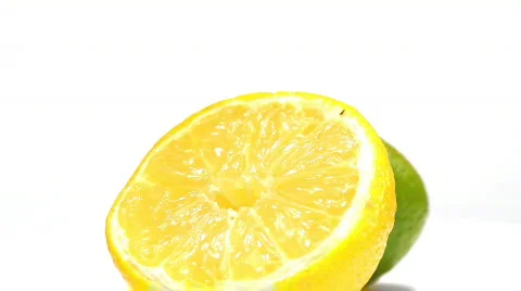 Rotating lime and lemon loop Stock Footage 713735